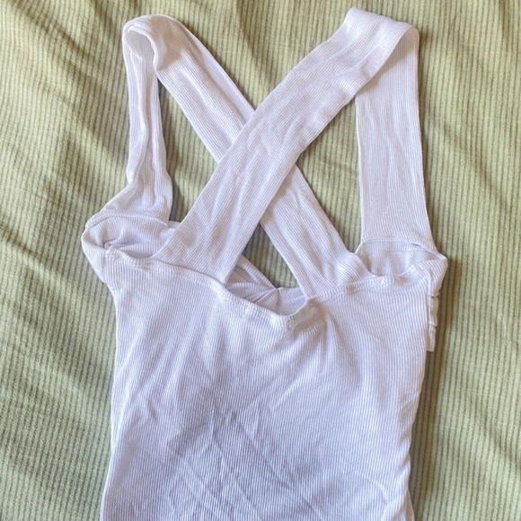 White vintage twist tank top - Picture 2 of 3